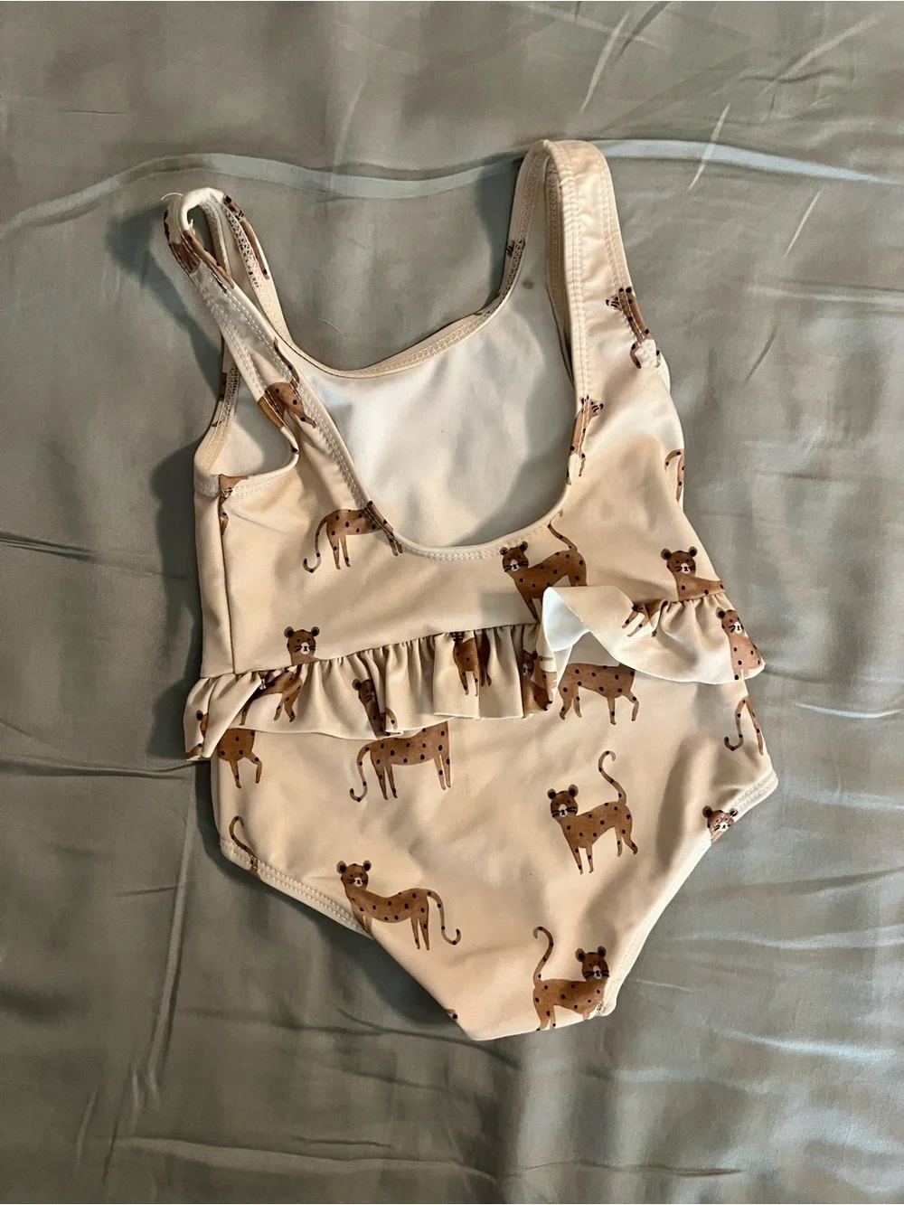 Rylee + Cru Cheetah Print Skirted Swimsuit 6-12m